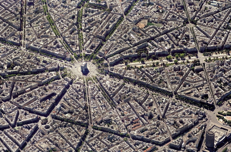 720P, Paris, aerial view, city, Arc de Triomphe, puzzles, France