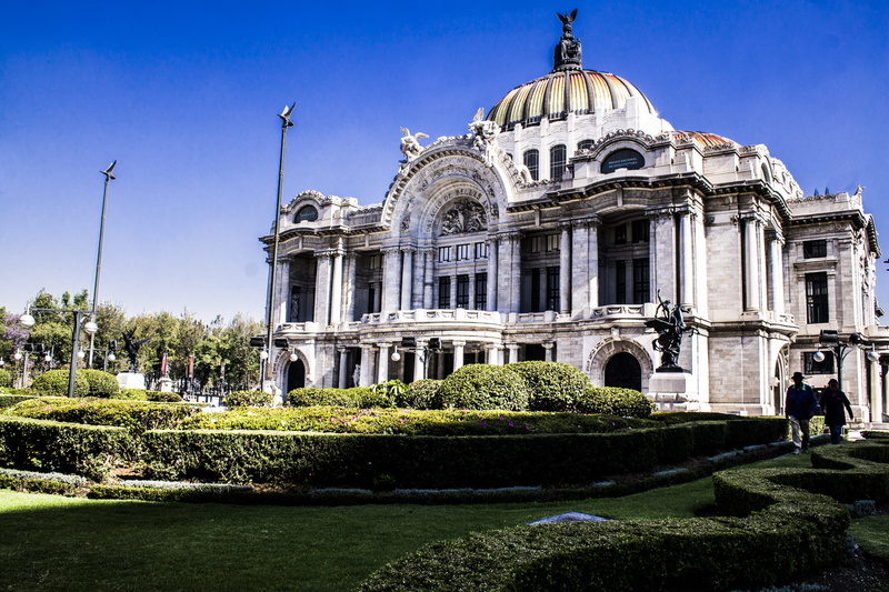 architecture, mexico, architectural column, hedge, no people, mexico city, tree, street, city, nature, formal garden, the past, built structure, history