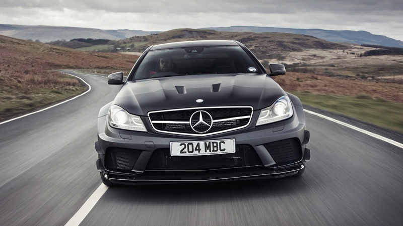 series, black, amg, mercedes, 1080P, blur, motion, hd, cars, matte