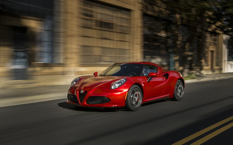 1080P, Alfa Romeo 4C, car, red cars, Alfa Romeo
