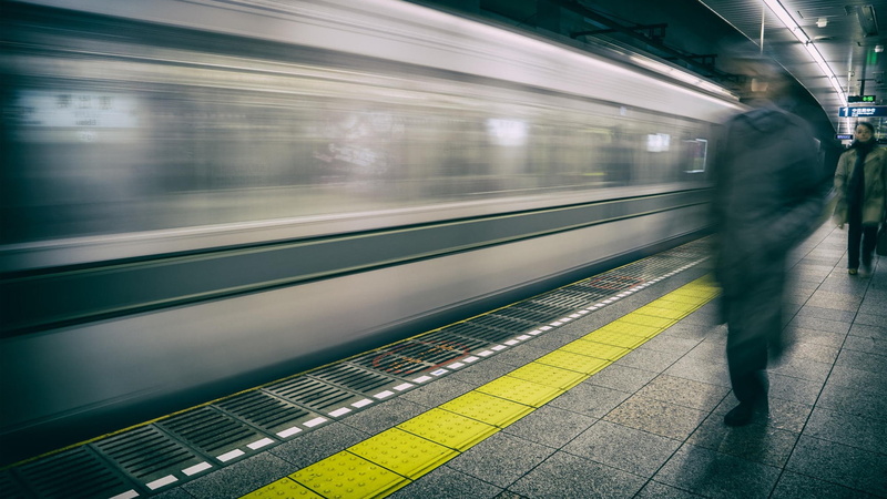 train, Brian Matiash, motion blur, 1080P