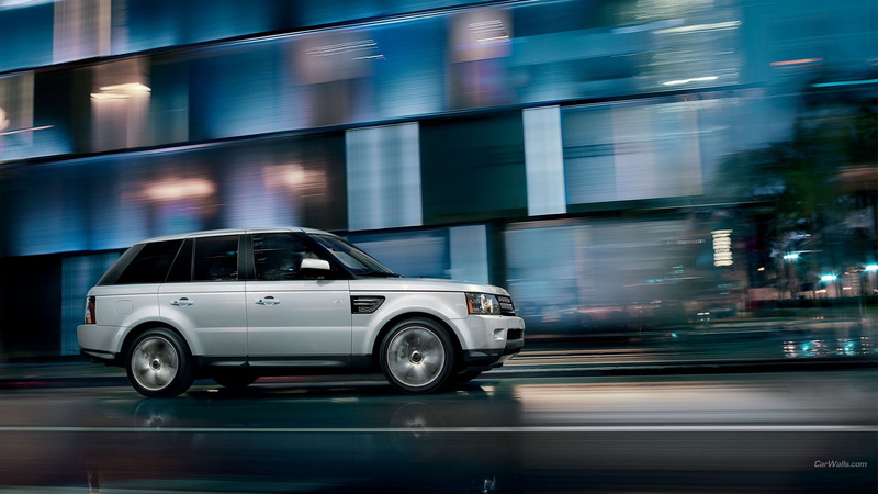 night, speed, architecture, on the move, mode of transportation, Range Rover, 1080P, component, black, built structure, transportation, motion blur, blurred motion