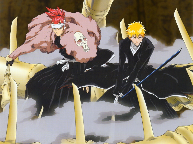 720P, bleach, zangetsu, zabimaru, renji, kurosaki, abarai, ichigo