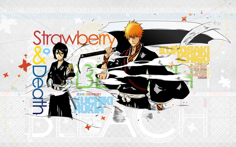 Rukia Kuchiki, Ichigo Kurosaki, Sode no Shirayuki, Zangetsu (Bleach), Bleach, Shinigami, 1080P