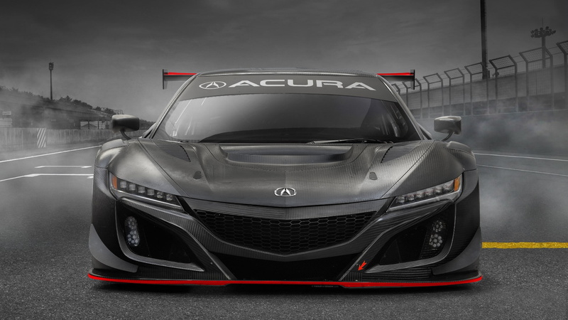 acura nsx gt3, black car, automotive design, honda, acura, 1080P, honda acura nsx, sports car, acura nsx, race car, 2019, honda nsx, targa, performance car