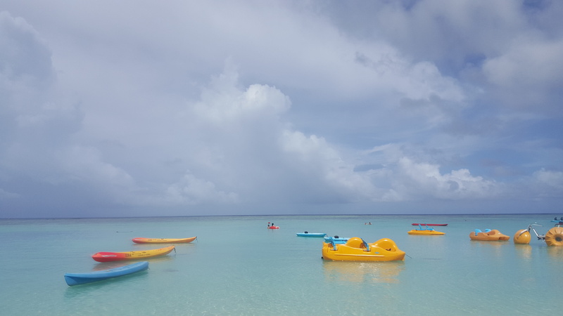 horizon over water, day, vacation, floating on water, sea, nature, overseas recreation, cloud - sky, 5K, holiday, sky, blue, transportation, tumon beach