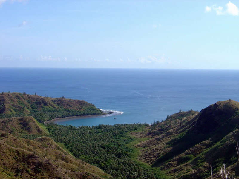 horizon over water, sky, scenics - nature, cetti, Bay, nature, mountains, 2K, beach, no people, forest, coastline, Guam, landscapes, non-urban scene, blue