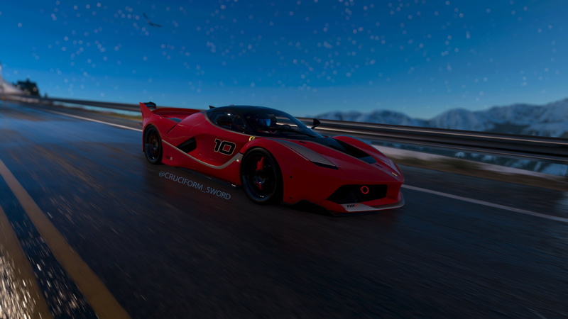 4K, supercars, game poster, screen shot, video game art, video games, Ferrari FXXK, Ferrari, The Crew 2, game, in-game