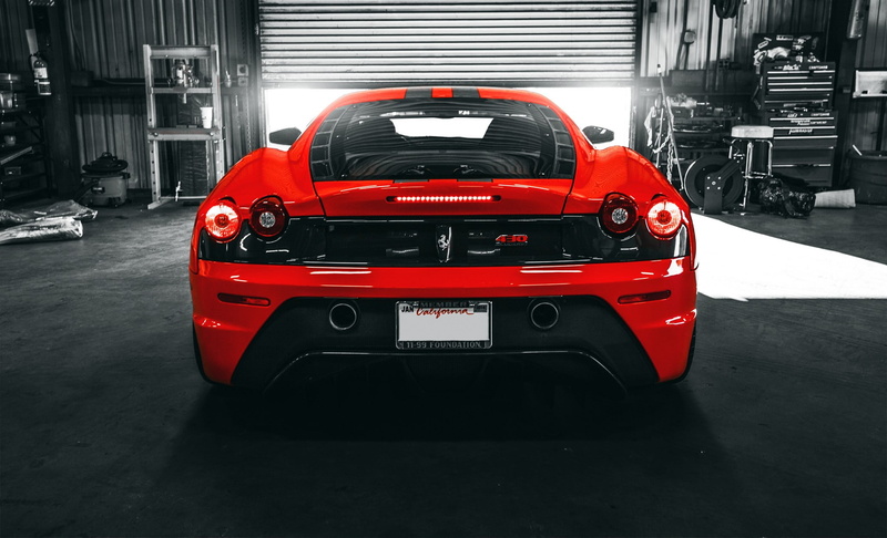 land vehicle, automobile industry, supercars, transportation, red, stationary, Ferrari F430 Scuderia, car, day, mode of transportation, luxury, Ferrari