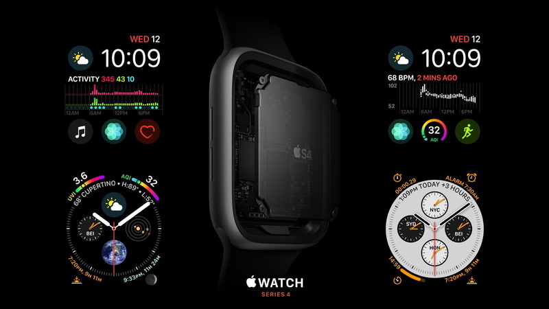 S4, Apple September 2018 Event, Apple Watch Series 4, 1080P