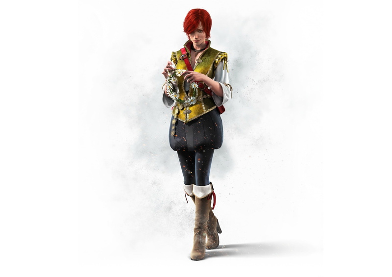 young adult, front view, clothing, adult, white background, red, Supplement, The Witcher 3: Wild Hunt, nature, full length, cartoon, girl, indoors, winter