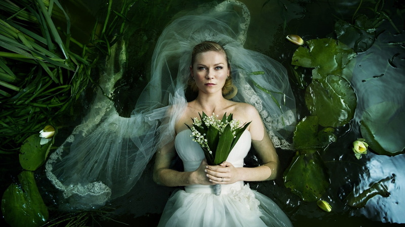 plant, leaf, one person, beauty, portrait, Kirsten Dunst, adult, beautiful people, brides, plant part, clothing, beautiful woman, green color, hairstyle