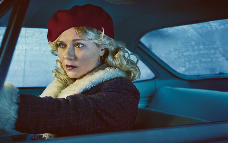 hat, outdoors, blond hair, blue eyes, red lipstick, actress, hair, car, contemplation, vehicle interior, transportation, mode of transportation, sitting