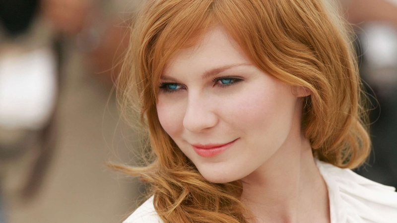 smile, hd, blue eyes, blue, eyes, kirsten dunst, dunst, kirsten, 1080P, redhead