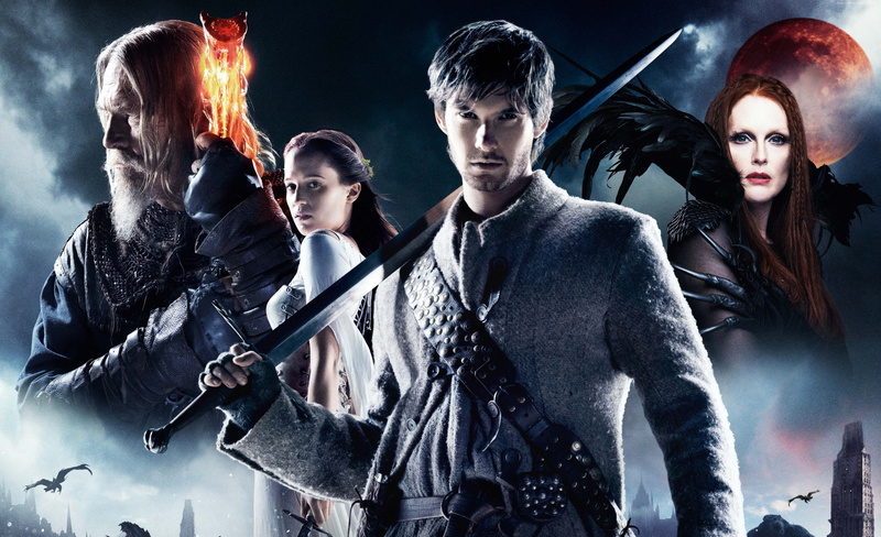 sword, Alicia Vikander, Ben Barnes, movie, moon, 7th son, poster, eagle, mage, 4K, film, fire, Julianne Moore, warrior, Seventh Son