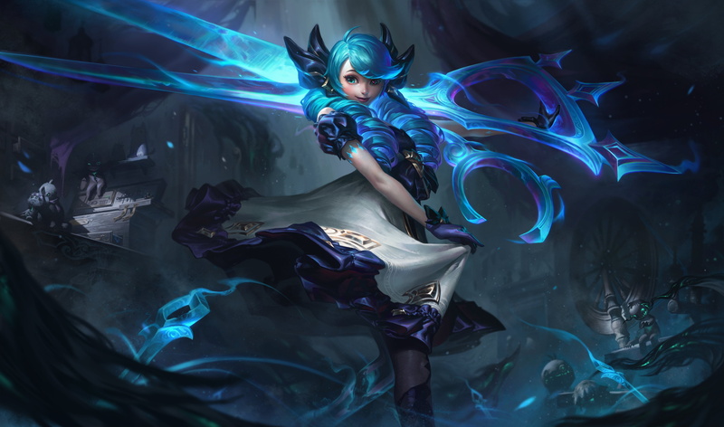 League of Legends, 4K, Gwen (League of Legends), Riot Games