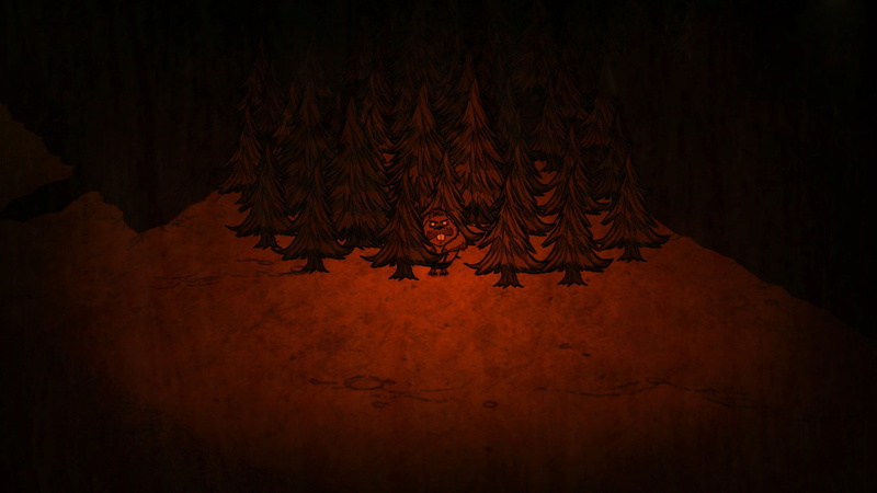 Werebeaver, dark, front view, shadow, Dont Starve, portrait, beavers, human body part, indoors, creature, video games, spooky, adult, illustration, screen shot