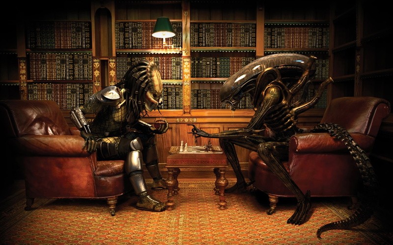vs, movie, chess, movies, x, predators, predator, 720P, hd, Aliens vs Predator movie, aliens, entertainment, art