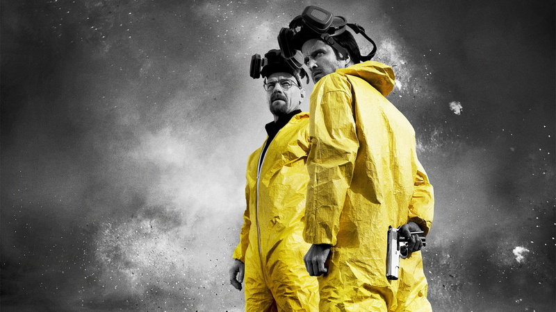gas masks, Walter White, selective coloring, 1080P, paint splatter, Jesse Pinkman, Breaking Bad