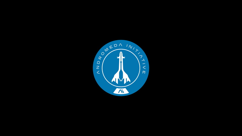 transportation, shape, clock, time, copy space, close-up, symbol, circle, indoors, illuminated, black background, Andromeda Initiative, Mass Effect: Andromeda