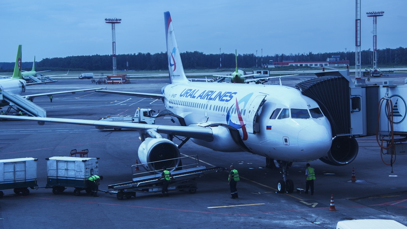 air vehicle, journey, airliner, airport, ural air, window, plane, waiting, commercial airplane, airport runway, airport departure area, architecture, close