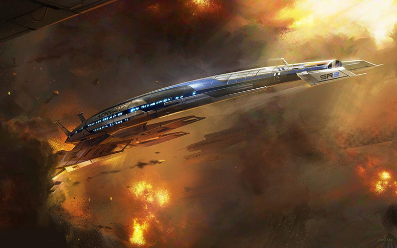 2560x1600, mass effect, normandy, 2K, games, aircraft, grey, mass, normandy sr-2, sr, effect