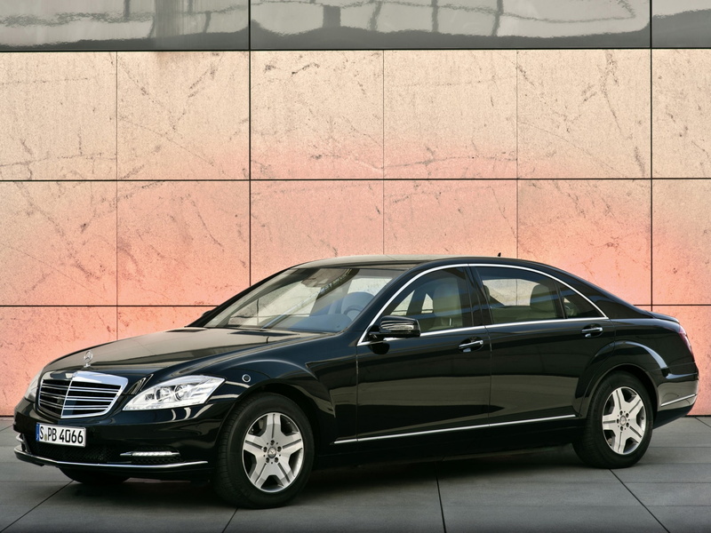 benz, luxury, armored, guard, 1080P, mercedes, w221, 600, 2010