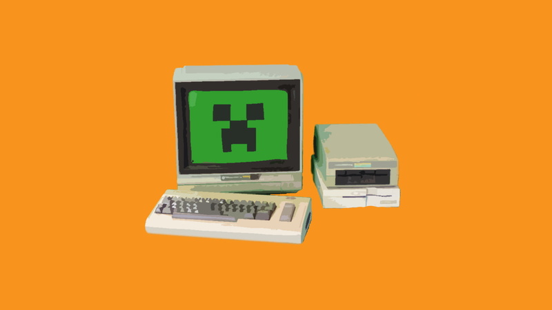 creeper, computer, hd, video games, 720P, orange, minecraft
