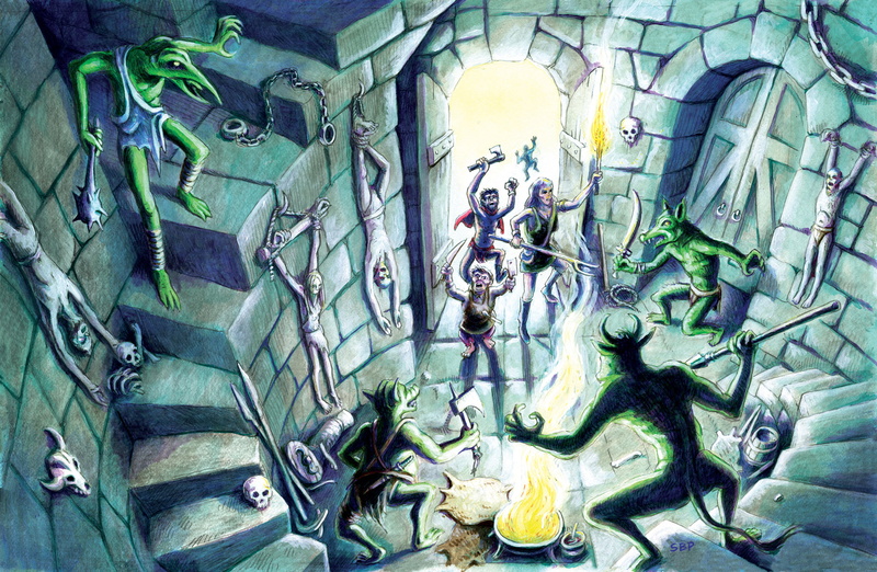 Dungeon Crawl Classics, Table Top RPG, adventurers, Roleplaying, 2K