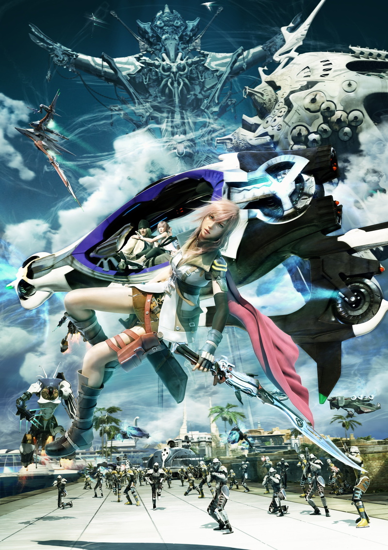 enjoyment, Final Fantasy XIII, Serah Farron, festival, Claire Farron, people, women, spaceship, emotion, event, nature, outdoors, performance, group of people