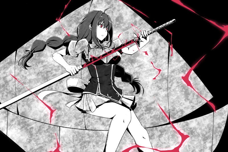sword, arts culture and entertainment, music, performance, competition, aggression, high angle view, sport, no people, indoors, string instrument, Toudou Touka