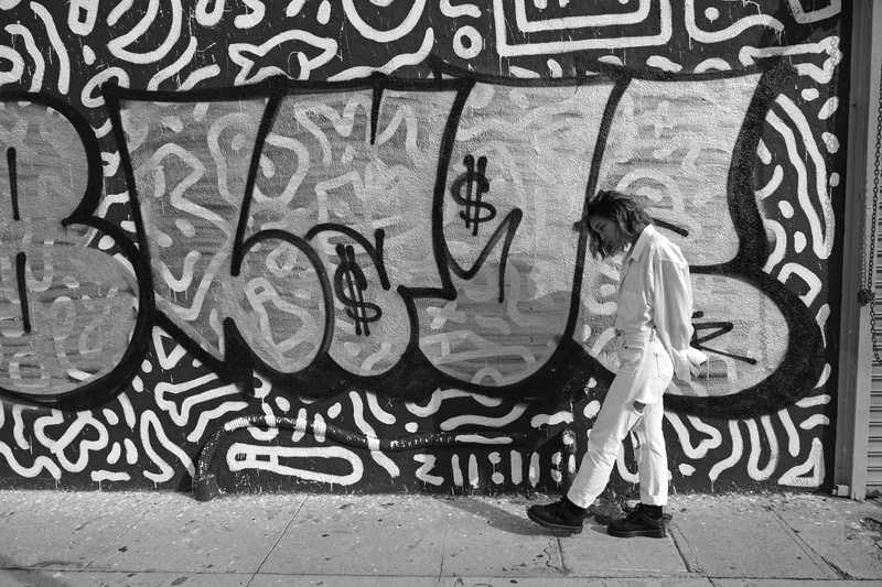 day, casual clothing, dtla, mural, apparel, building exterior, text, shoe, pattern, 5K, downtown, leisure activity, full length, human, art, walking, clothing