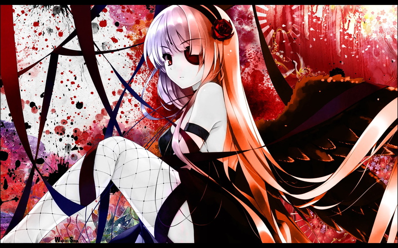 redheads, x, girls, stockings, hot, wings, hd, beds, art, anime, 2K