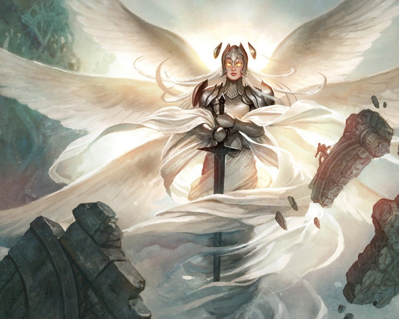  archangel, Game, digital, Magic: The Gathering, 720P, longsword