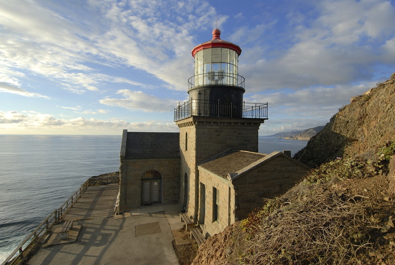guidance, no people, outside, built structure, tower, lighthouse, 4K, sunlight, building, architecture, history, ocean, building exterior, water, california