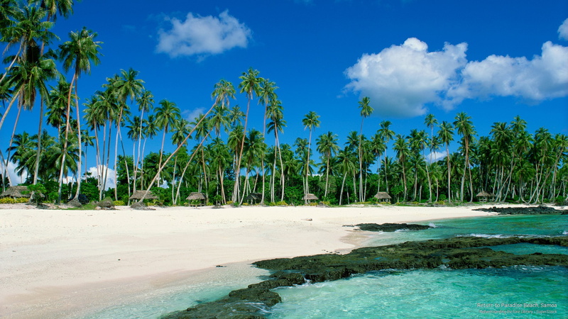 Islands, paradise, beach, samoa, return, 2K