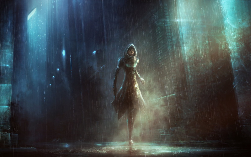 performance, man, cloak, gun, illuminated, fashion, indoors, hood, girl, 1080P, hooded, rain, real people, adult, nightlife, digital, clothing, lights
