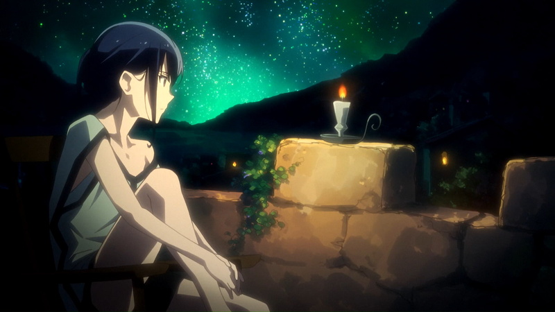 Mary (hai to no gensou no grimgar), stars, anime girls, candles, Hai to Gensou no Grimgar, night, 1080P