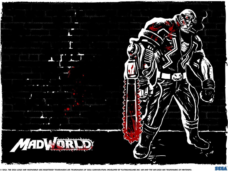 sandbox, action, dark, sega, warrior, madworld, 720P