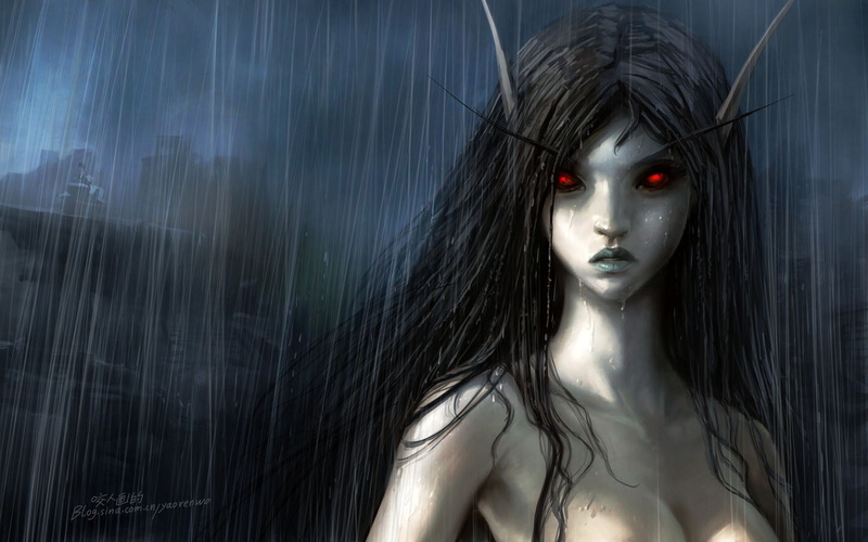 artwork, long, ears, rain, hd, video, games, wet, x, Video Games, world, 720P, warcraft, art