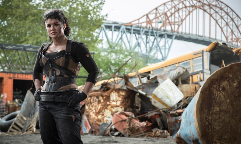 Deadpool, women, females, focus on foreground, portrait, clothing, mid adult, working, mature adult, three quarter length, Movie, Angel Dust, architecture