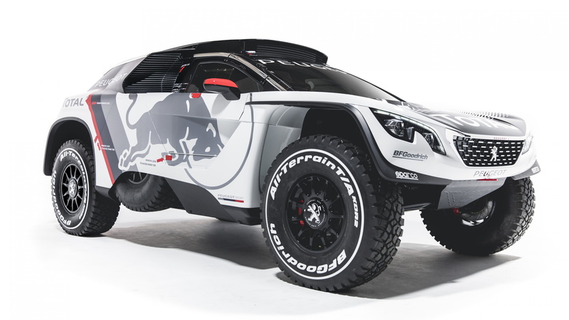 rally, Paris Auto Show 2016, vehicle, Dakar challenge, white, 4K, rc, Peugeot 3008 DKR