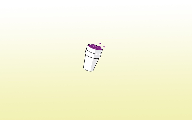 Sizzurp, 2K, minimalism, dope, Purple, drugs, Lean, white, yellow