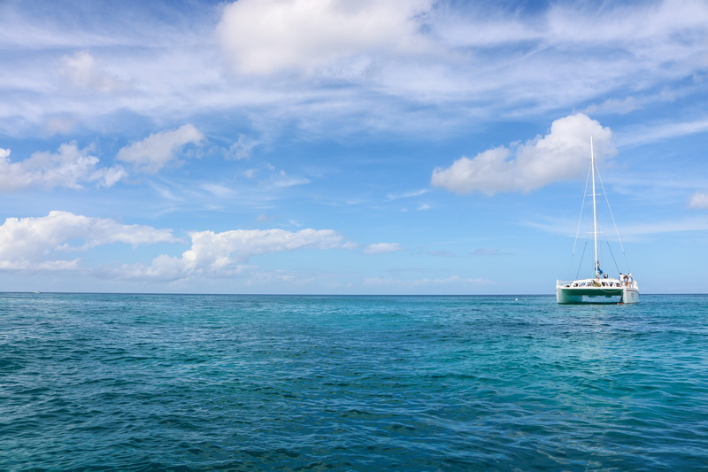 sky, catamaran, dope, yachting, tranquility, boat, tranquil scene, tourist, beauty in nature, punta cana, yacht, horizon, sailboat, outdoors, nautical vessel