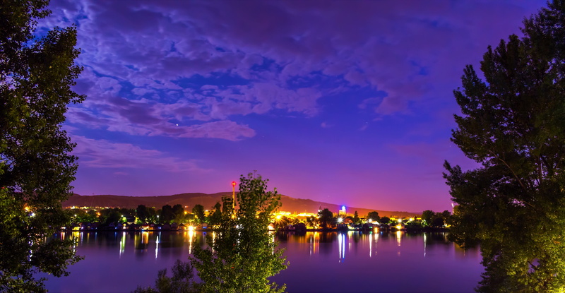 outdoors, water, dope, no people, cloud - sky, lakeside, reflection, nature, sunset, sky, plant, scenics - nature, tranquil scene, tranquility, tree, water surface