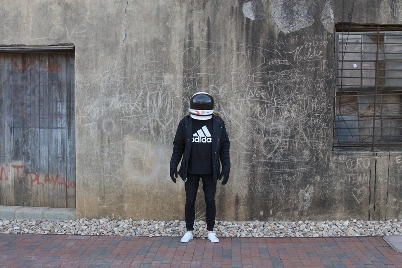 hands in pockets, outdoors, real people, scratch, dope, one person, day, astronaut, leisure activity, rear view, built structure, building exterior, lynchburg