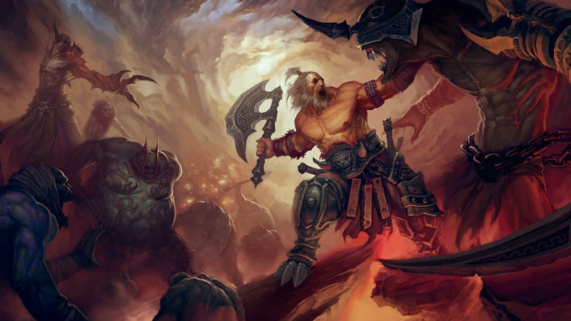 creativity, Diablo III, painting, character, representation, game, leisure activity, indoors, textile, clothing, lifestyles, digital composite
