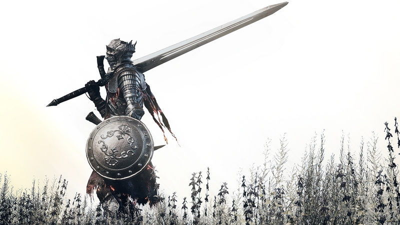 shield, white, video games, DLC, armor, sword, Dark Souls III, 1080P