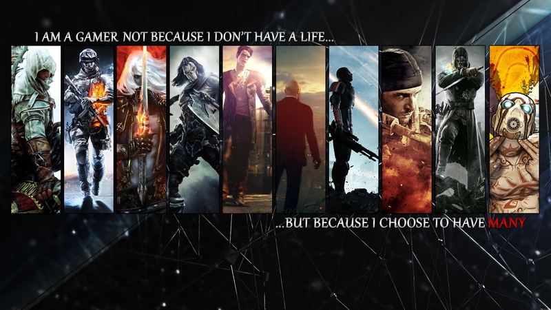 video games, Mass Effect, human representation, abstract, digital composite, Medal of Honor, Borderlands, The Witcher, large group of objects, retail, retail display
