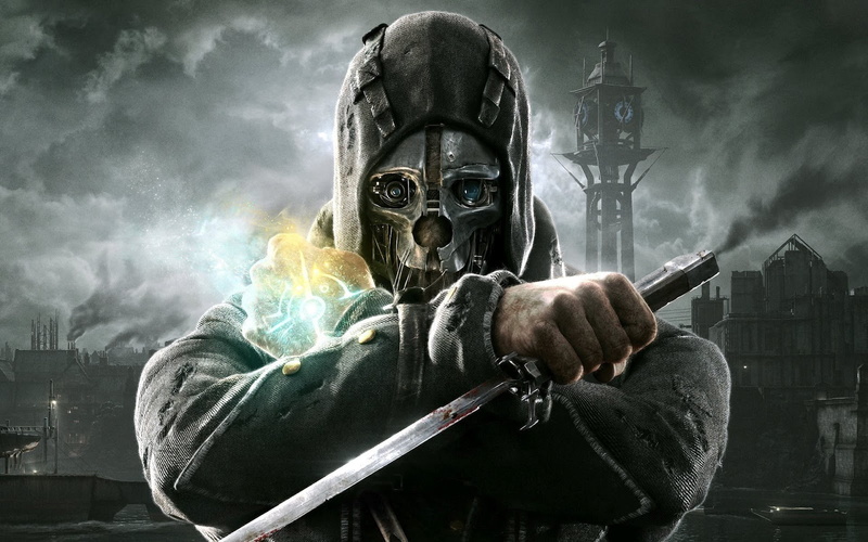 video games, mask, weapon, 720P, Video Game Art, steampunk, Dishonored